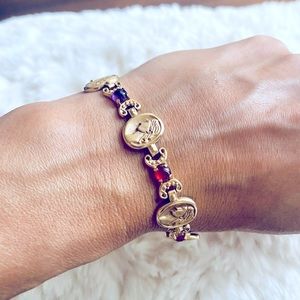 14K Multi Gem Bracelet 7.75”